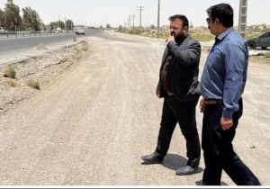 بازدید از پروژهٔ عمرانی ورودی نیمروز