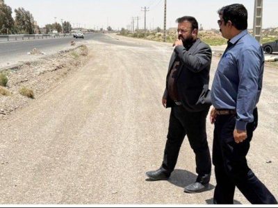 بازدید از پروژهٔ عمرانی ورودی نیمروز