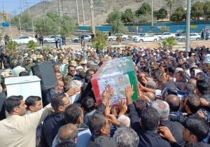 تشییع پیکر مطهر سردار شهید «ابراهیم فضیلتی» در زاهدان