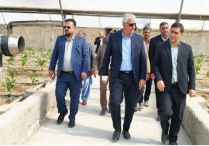 افتتاح گلخانه صنعتی در روستای ساختمان