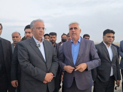 بازدید استاندار سیستان و بلوچستان از حوضچه دو گوره پشت ادیمی