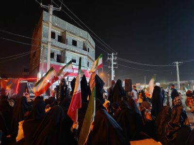 بانک الله اکبر و اعلام آمادگی مردم نیمروز در دفاع از وطن