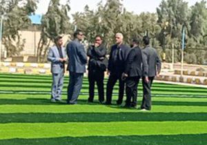 تعویض چمن مصنوعی زمین فوتبال نبمروز