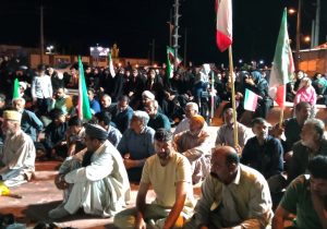 حضور پرشور مردم  نیمروز در کنار یکدیگر