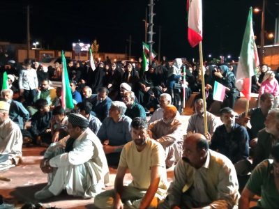 حضور پرشور مردم  نیمروز در کنار یکدیگر