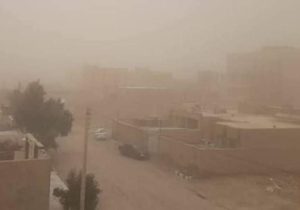 سرعت طوفان در زابل از ۱۰۰ کیلومتر گذشت