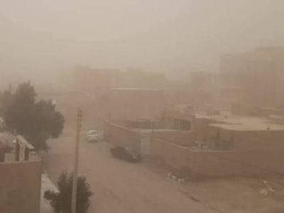 سرعت طوفان در زابل از ۱۰۰ کیلومتر گذشت