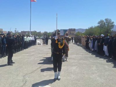تشییع پیکر شهید عبدالسلام کُرد در خاش