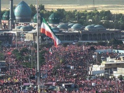 خروش مردم در تشییع باشکوه رهبر شهید انقلاب