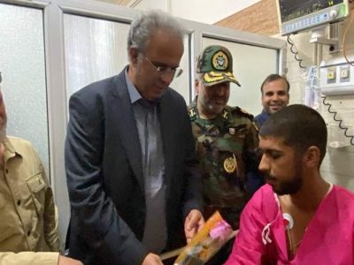 خدمت‌رسانی بی‌وقفه به مجروحان حادثه بمپور