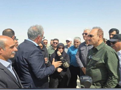 بازدید معاون رئیسجمهور از حوضچه دوگورهای نیمروز