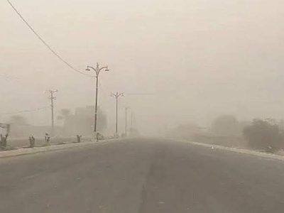 سرعت طوفان در زابل به ۱۰۱ کیلومتر رسید